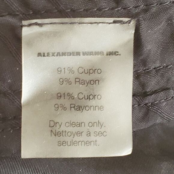 T Alexander Wang Shorts Black Cupro Blend High Rise Classic Designer Preppy - Picture 6 of 11